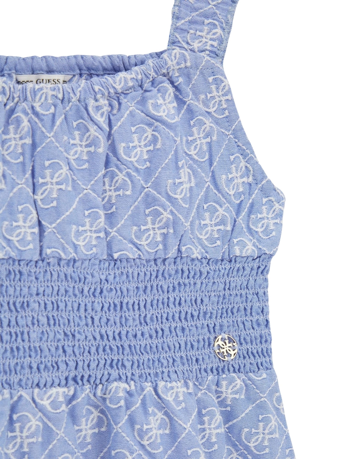 GUESS Kids Blue Logo Tank Dress (7-16) J6GK22WR300 Detail View