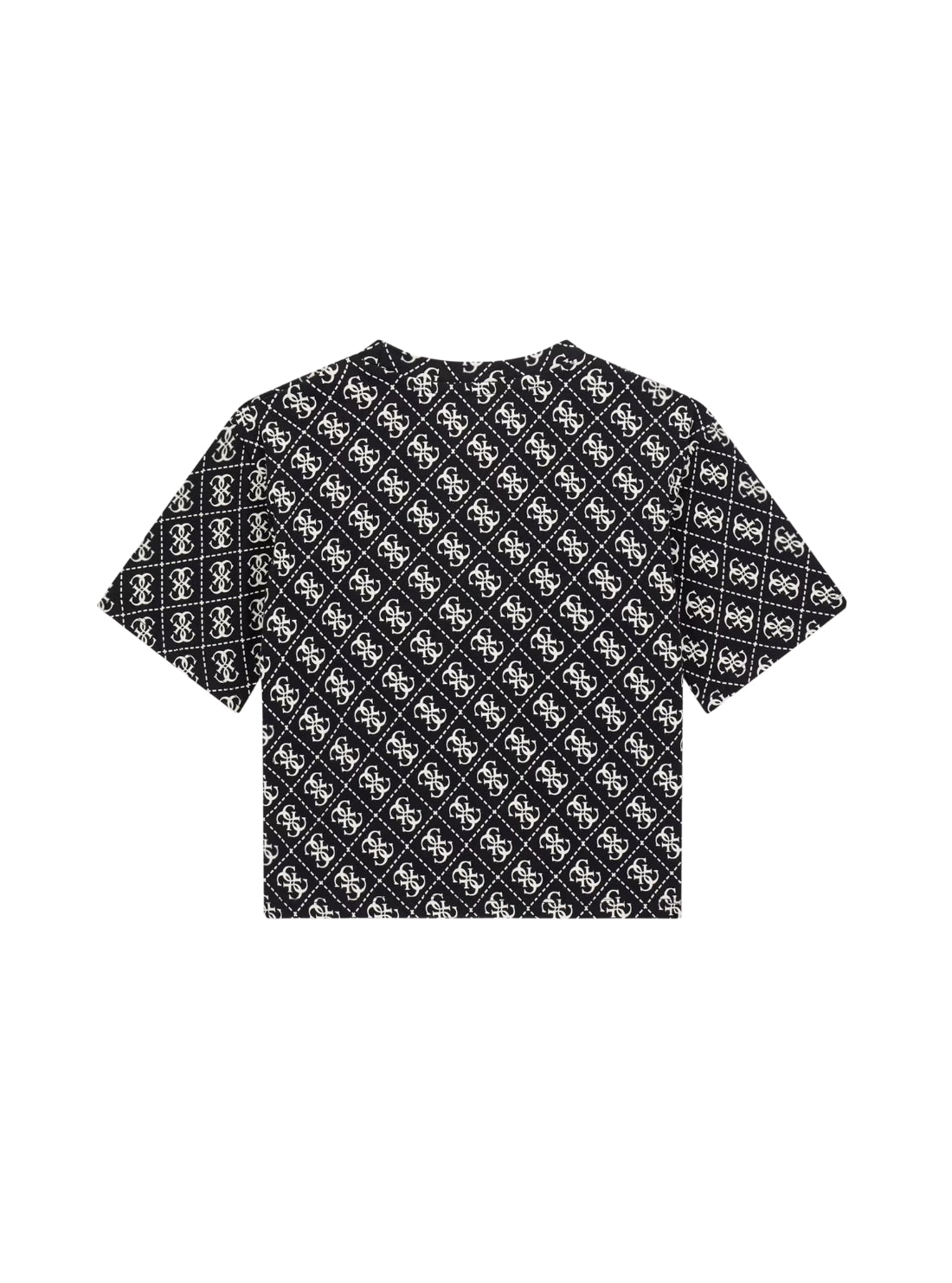 GUESS Kids Black Logo Midi T-Shirt (7-16) J6RI08K6YW4 Back View
