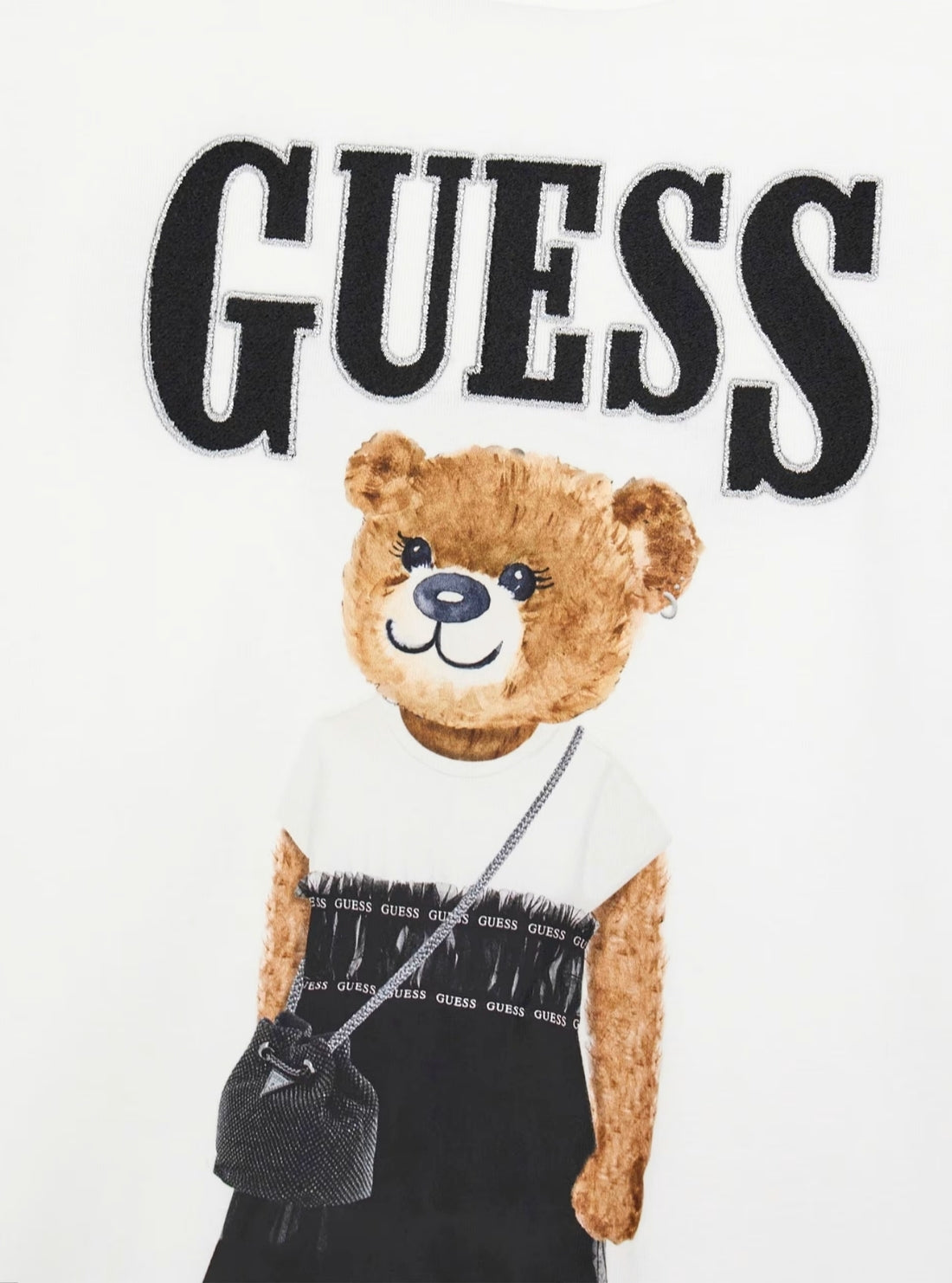 GUESS Kids White Bear Graphic T-Shirt J6RI10K6YW4 Detail View