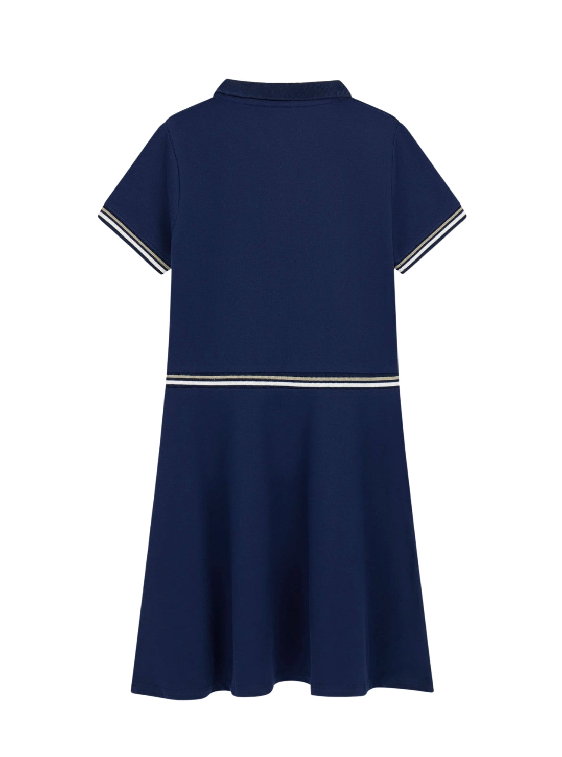 GUESS Kids Blue Piquet Dress (7-16) J6RK10K7064 Back View