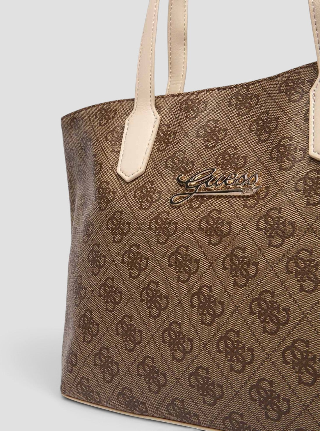 GUESS Kids Beige 4G Logo Shopping Bag J6RZ13WFMF0 Detail View2
