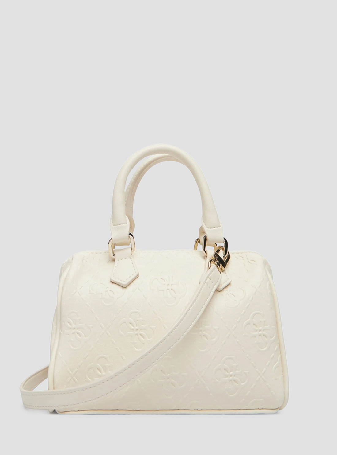 GUESS Kids Cream White Logo Mini Box Satchel J6RZ14WGT10 Back View