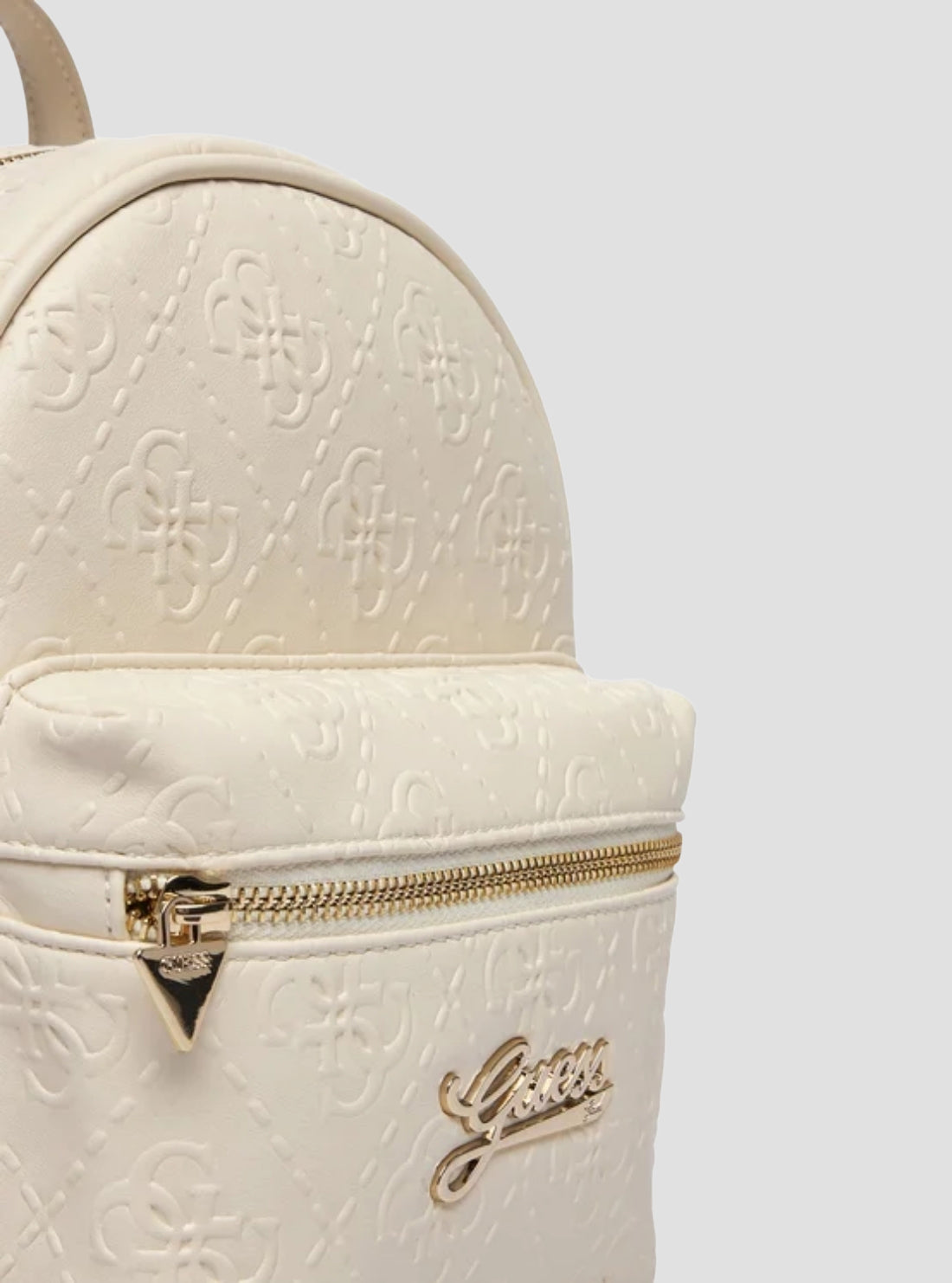 GUESS Kids Cream White Logo Mini Backpack J6RZ16WGT10 Detail View