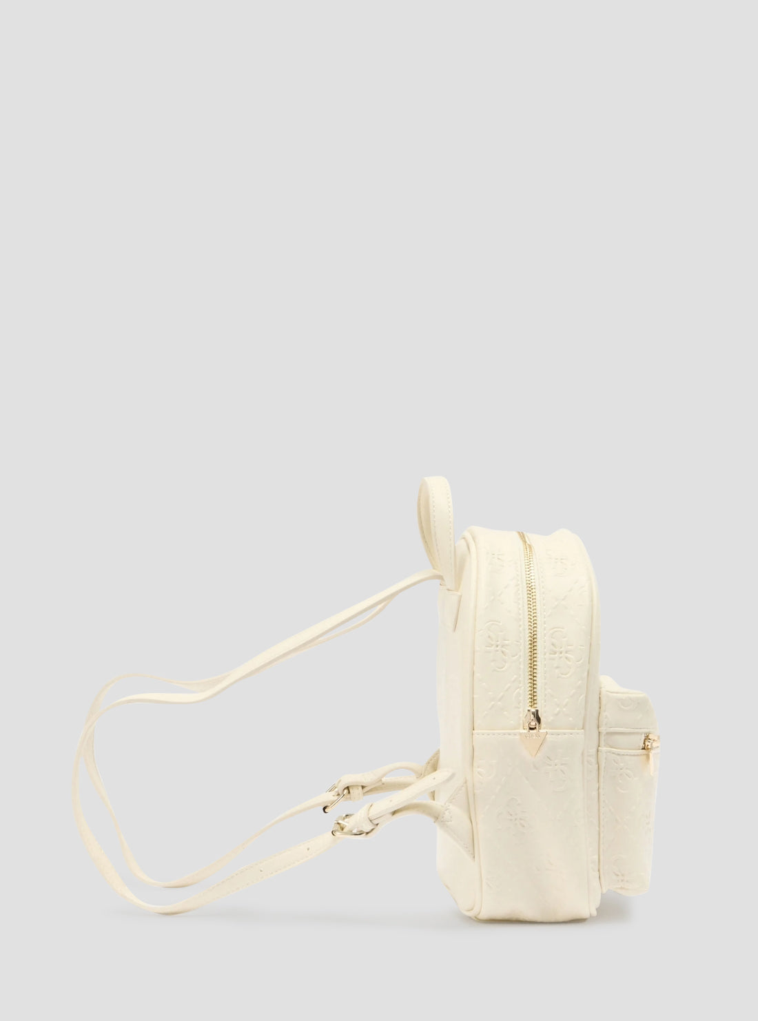 GUESS Kids Cream White Logo Mini Backpack J6RZ16WGT10 Side View