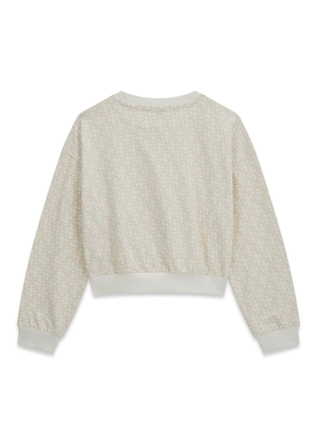GUESS Kids Beige 4G Love Logo Sweatshirt J6YQ04K3897 Back View
