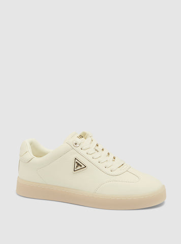 GUESS Womens Footwear White Jazlie Low-Top Sneakers JAZLIE Front Side View