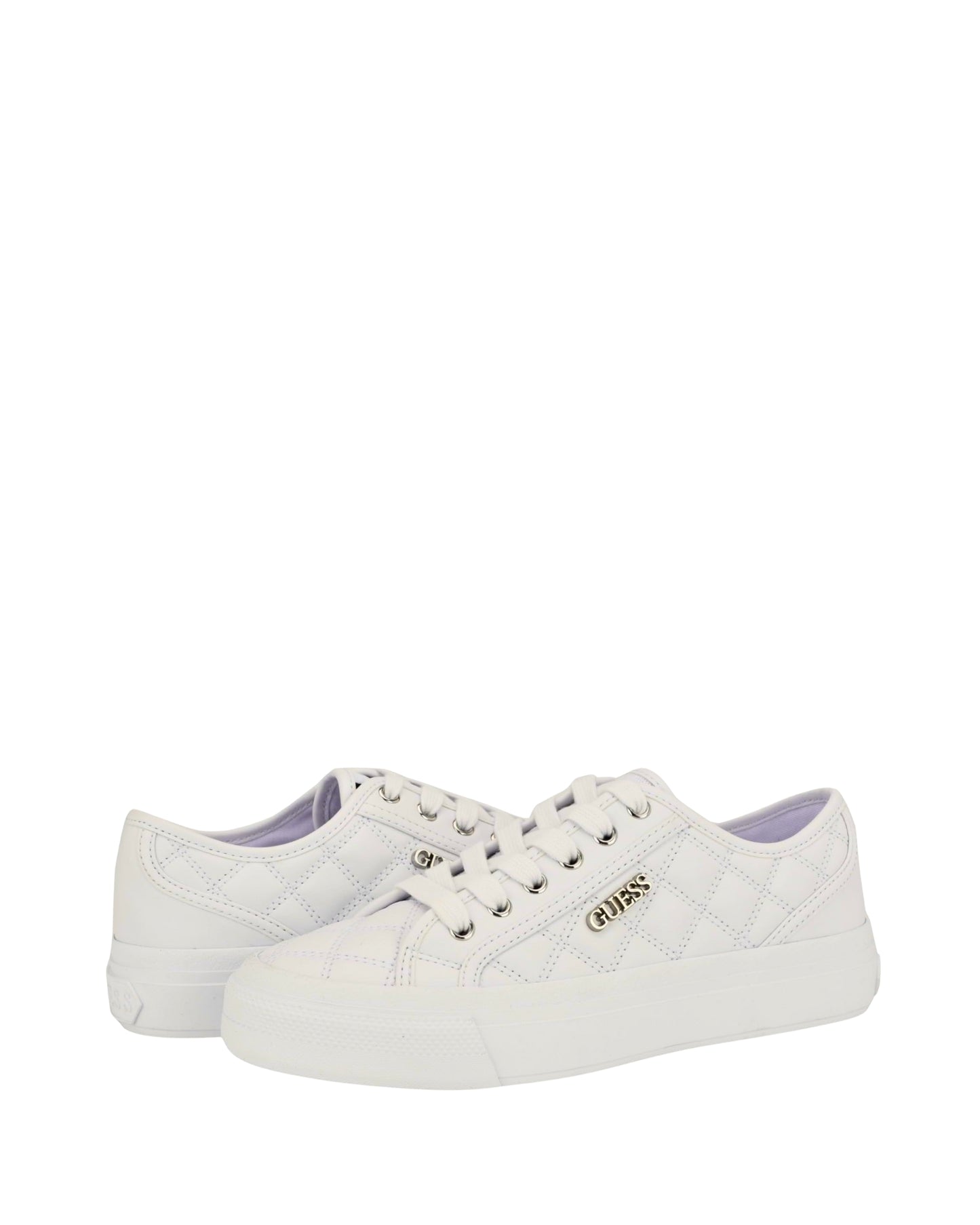 White Jelexa4 Quilted Sneakers
