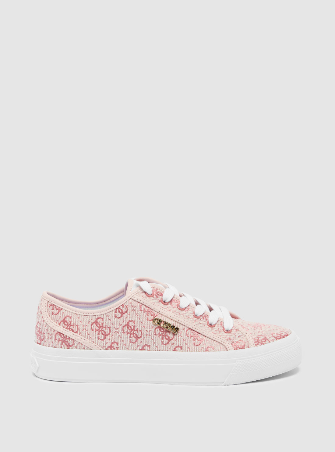 Pink Logo Jelexa Low Top Sneakers