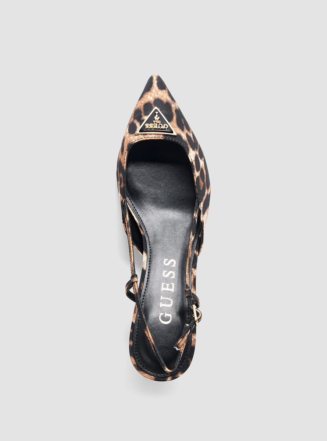 GUESS Womens Brown Multi Jesson Pumps JESSON3  Top View