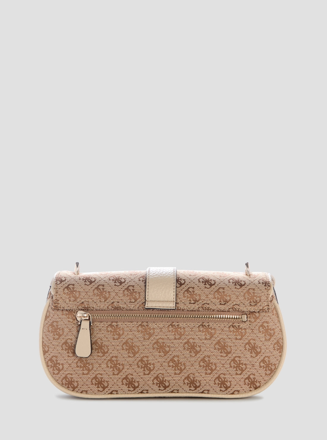 GUESS Womens Brown Logo Jessa Flap Crossbody Bag JG836220 Back View