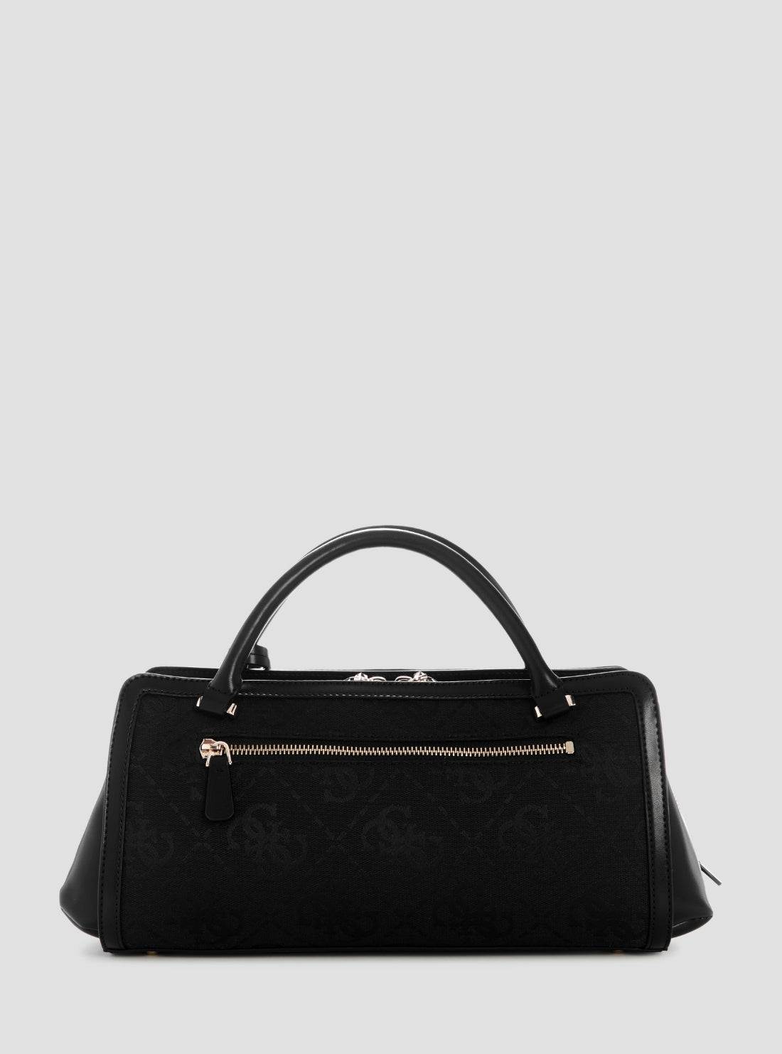 GUESS Womens Black Logo Audrey Small Girlfriend Satchel JG975506 Back View