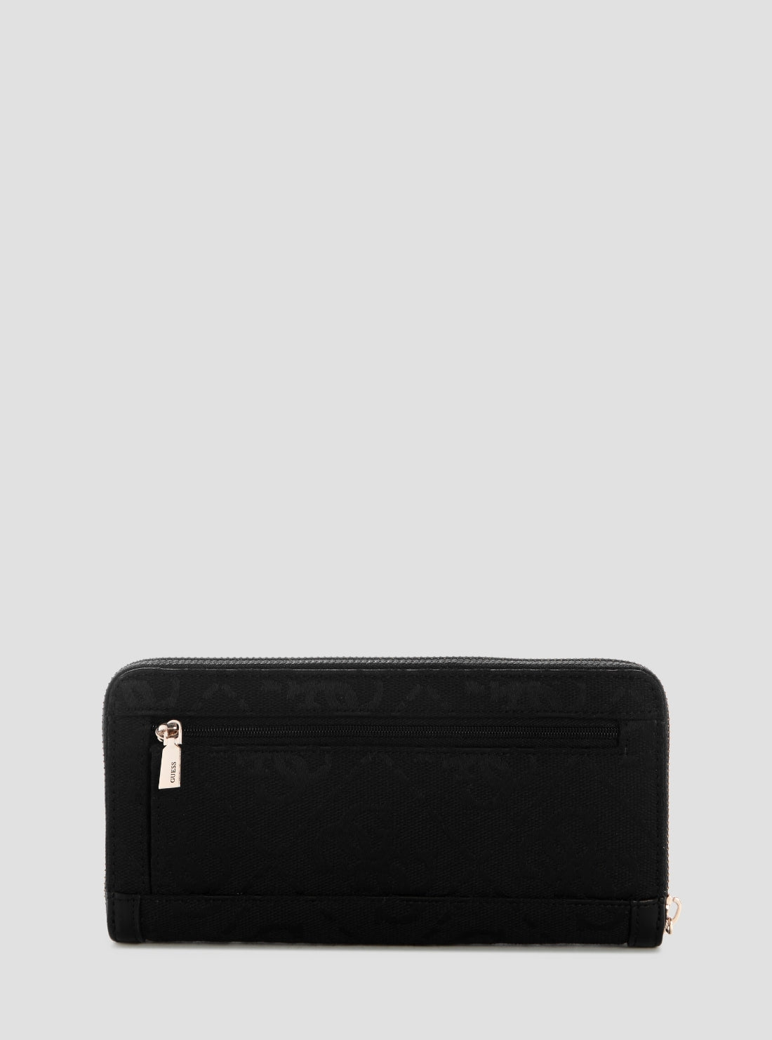 GUESS Womens Black Logo Audrey Large Zip Around Wallet JG9755146 Back View