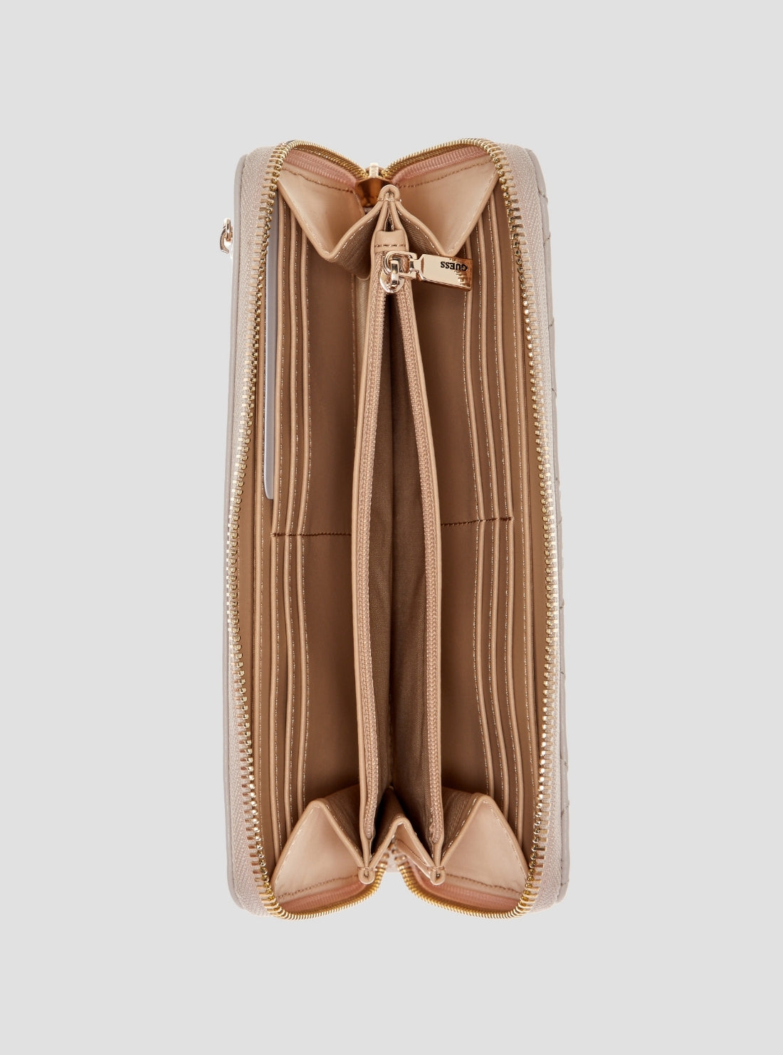 Brown Logo Audrey Large Zip Around Wallet