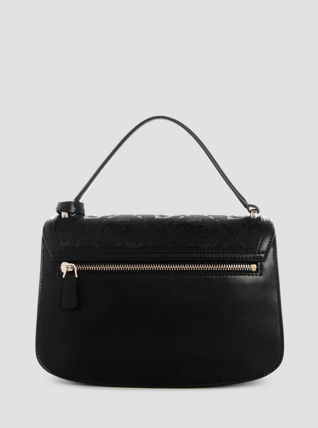 GUESS Womens Black Logo Audrey Crossbody Flap Bag JG975521 Back View