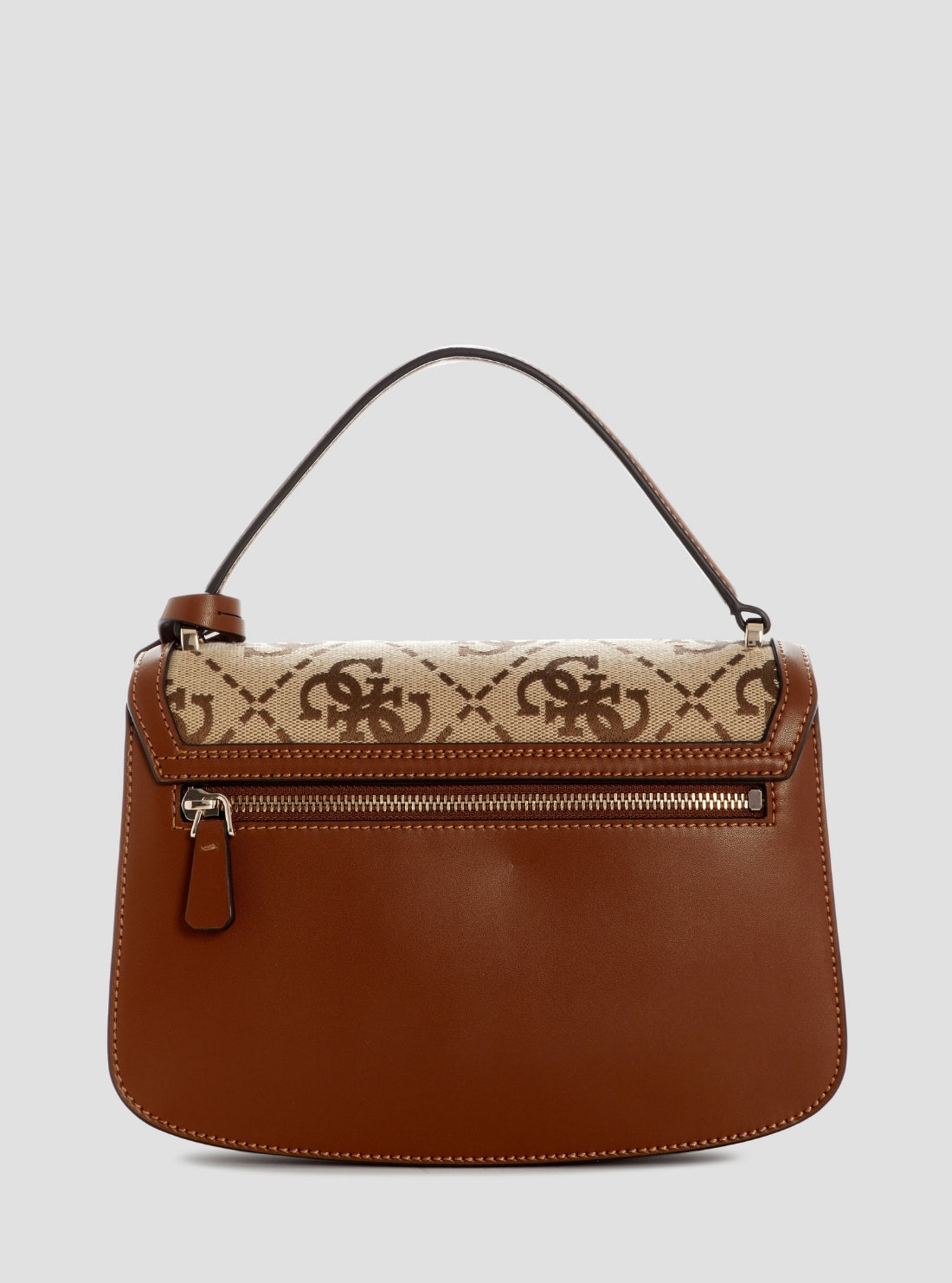 GUESS Kids Brown Logo Audrey Crossbody Flap Bag JG975521 Back View