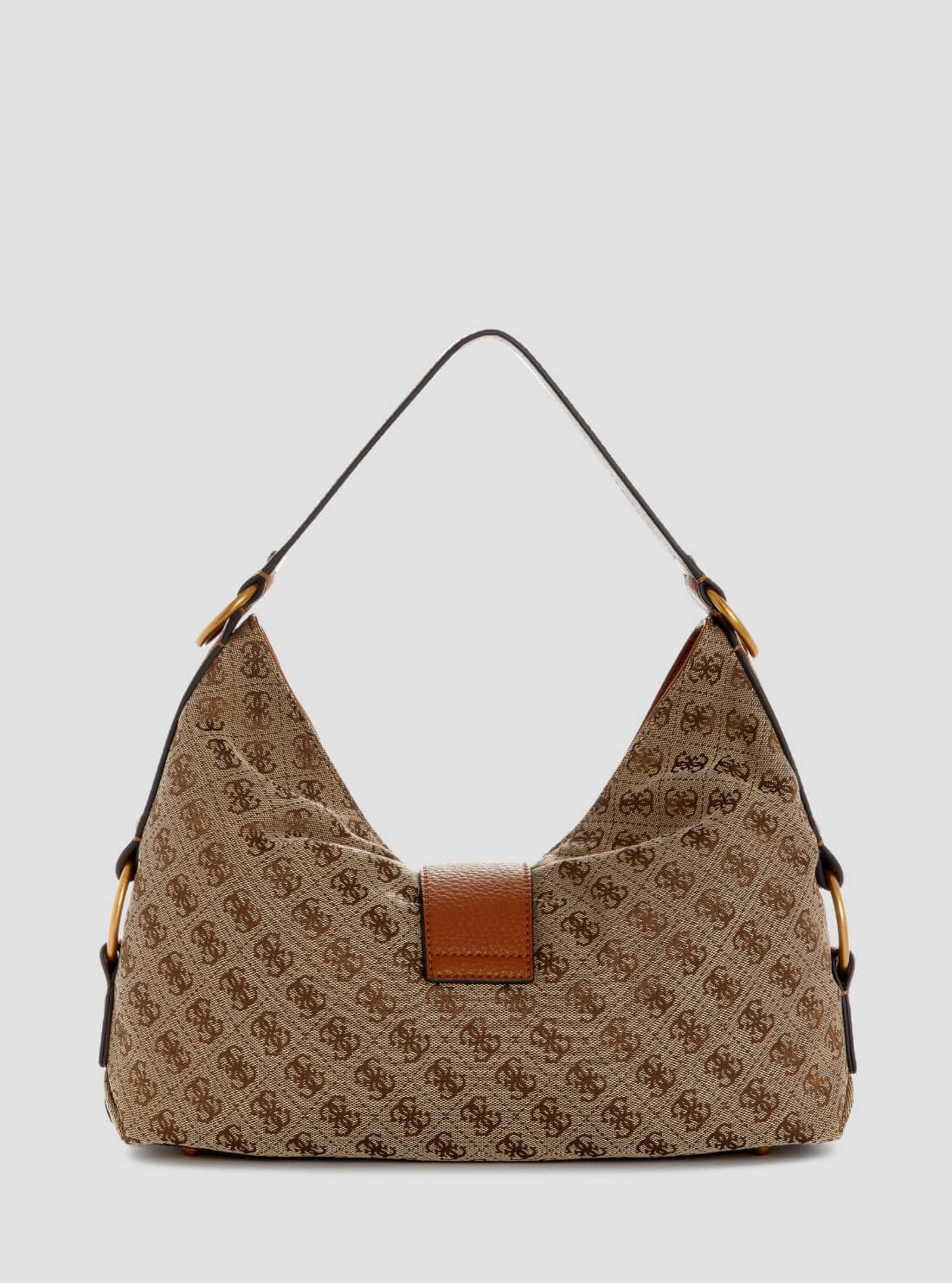 GUESS Womens Brown Logo Camden Shoulder Bag JJ930818 Back View