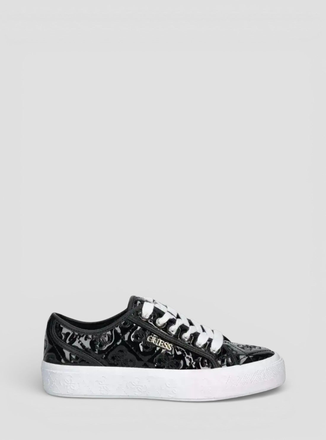 GUESS Womens Black Jlove Sneakers JLOVE Side View_2