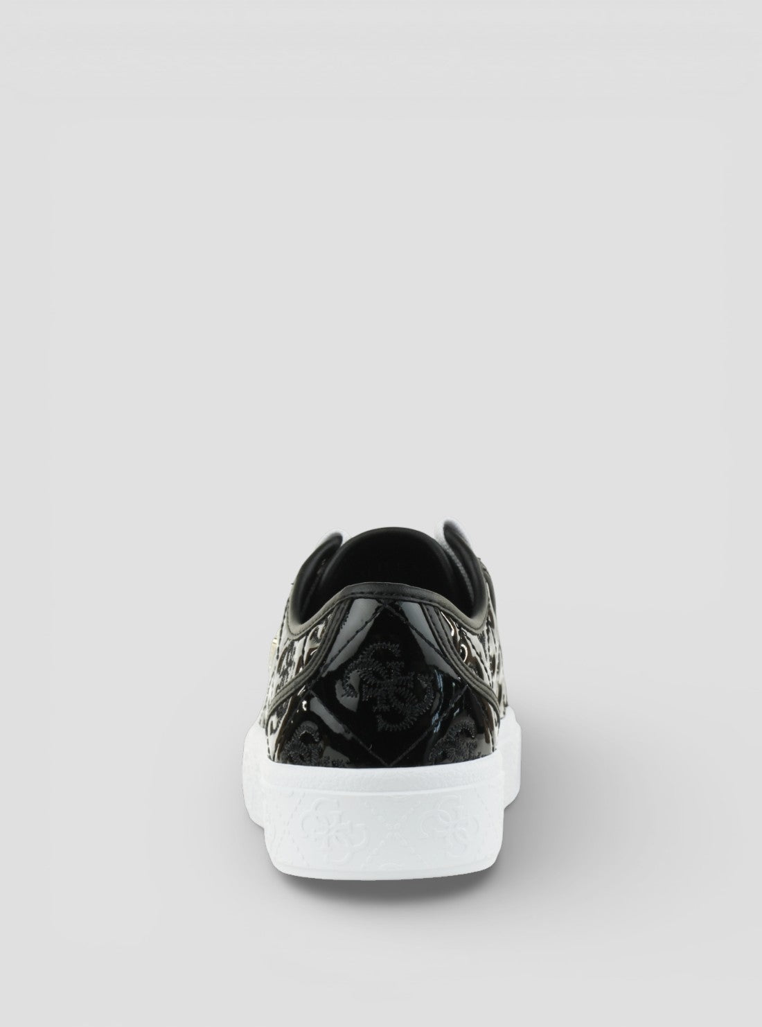 GUESS Womens Black Jlove Sneakers JLOVE Back View