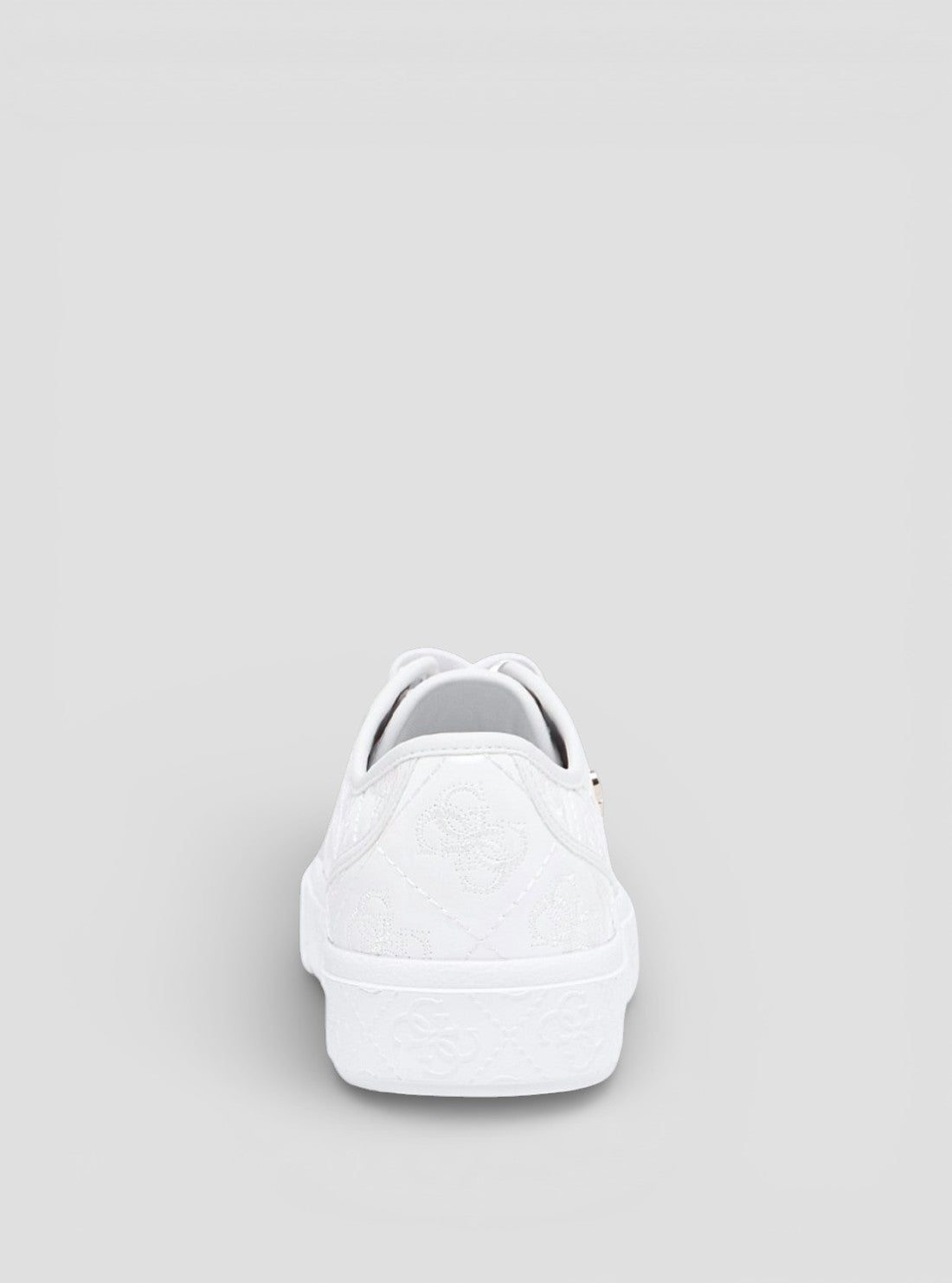 GUESS Womens White Jlove Sneakers JLOV Back View