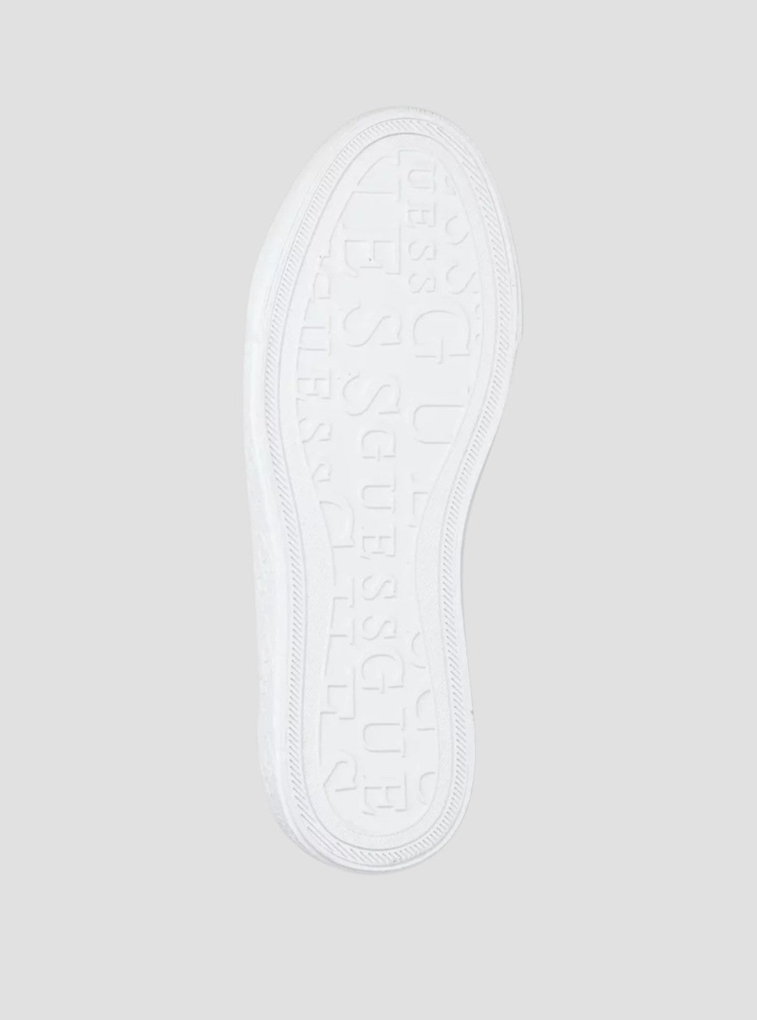 GUESS Womens White Jlove Sneakers JLOVE Bottom View