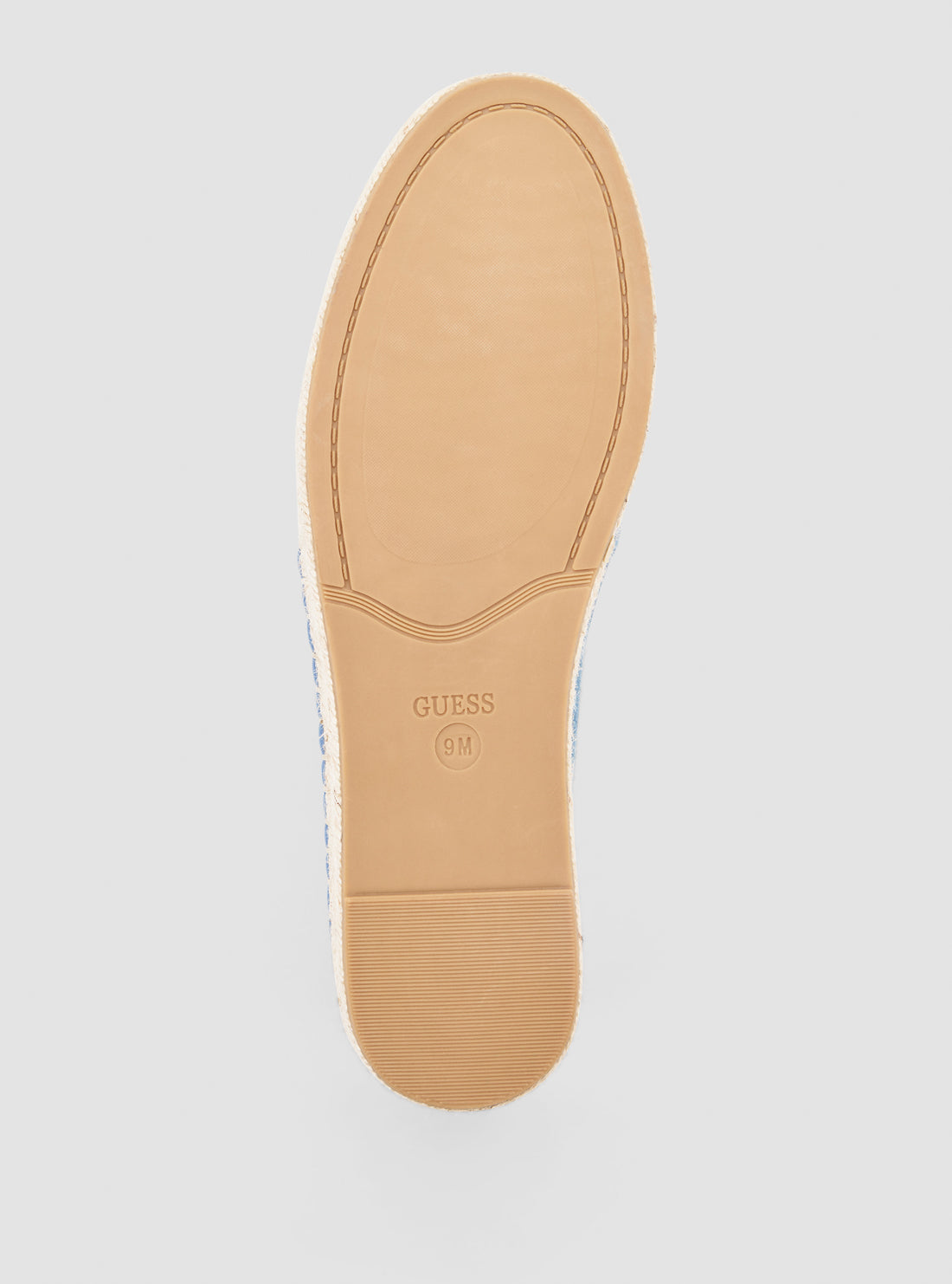 GUESS Womens Blue Joeeya Espadrilles Flats JOEEYA Bottom View