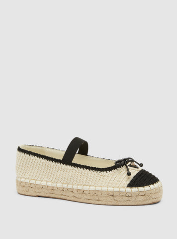 GUESS Womens Footwear Beige Joneal Espadrille Flats JONEAL Front Side View