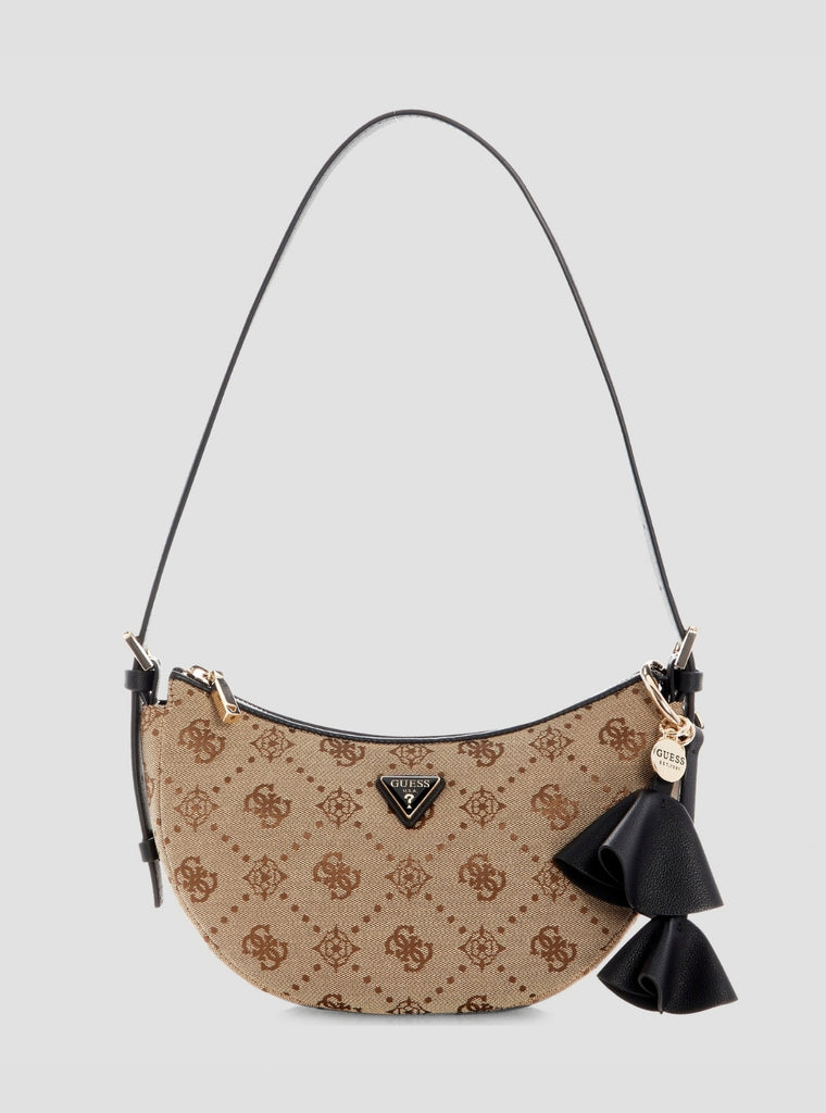 Brown Logo Katie Convertible Shoulder Bag | GUESS