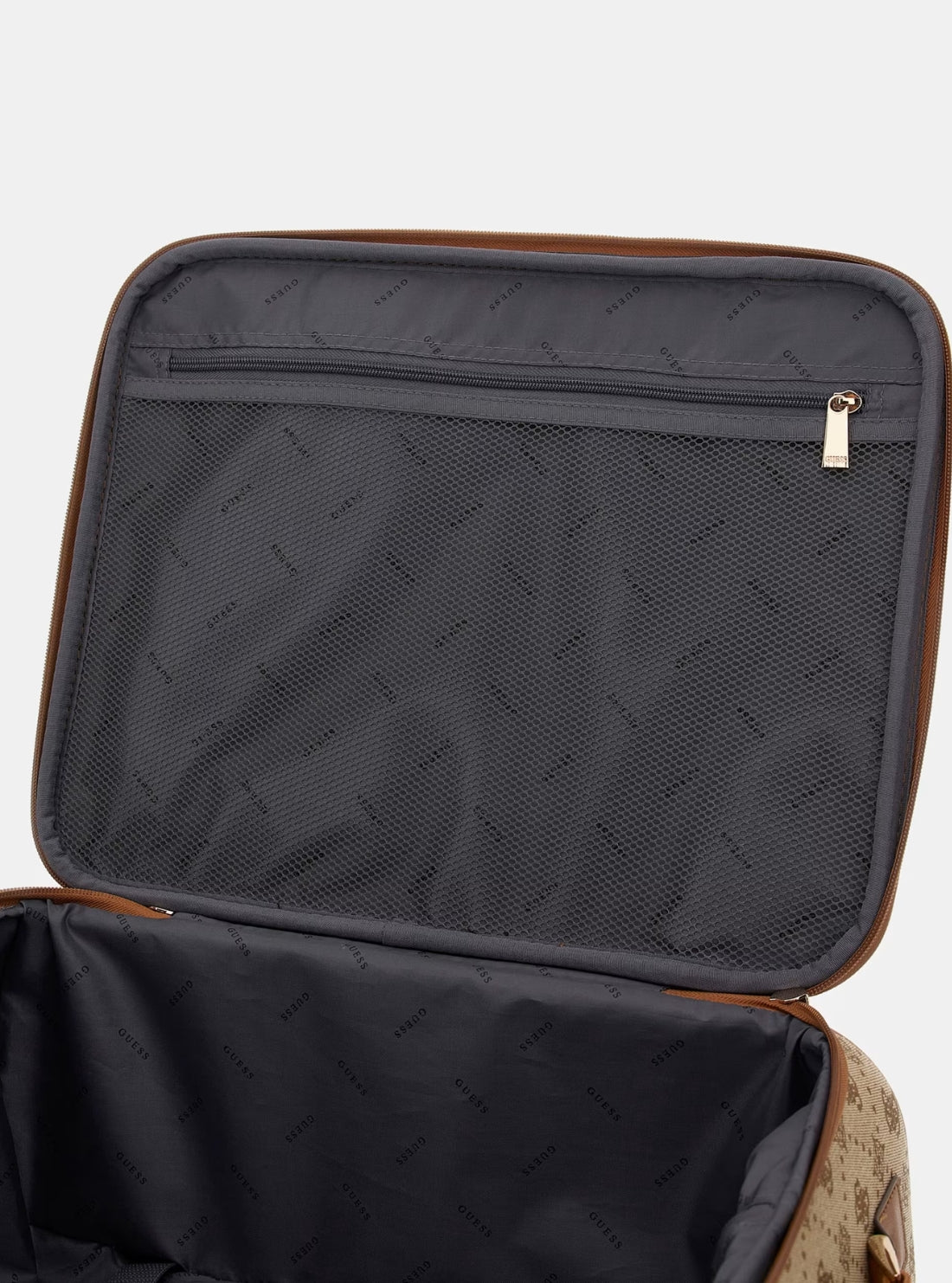 Brown Logo Neda 4G Peony Luggage