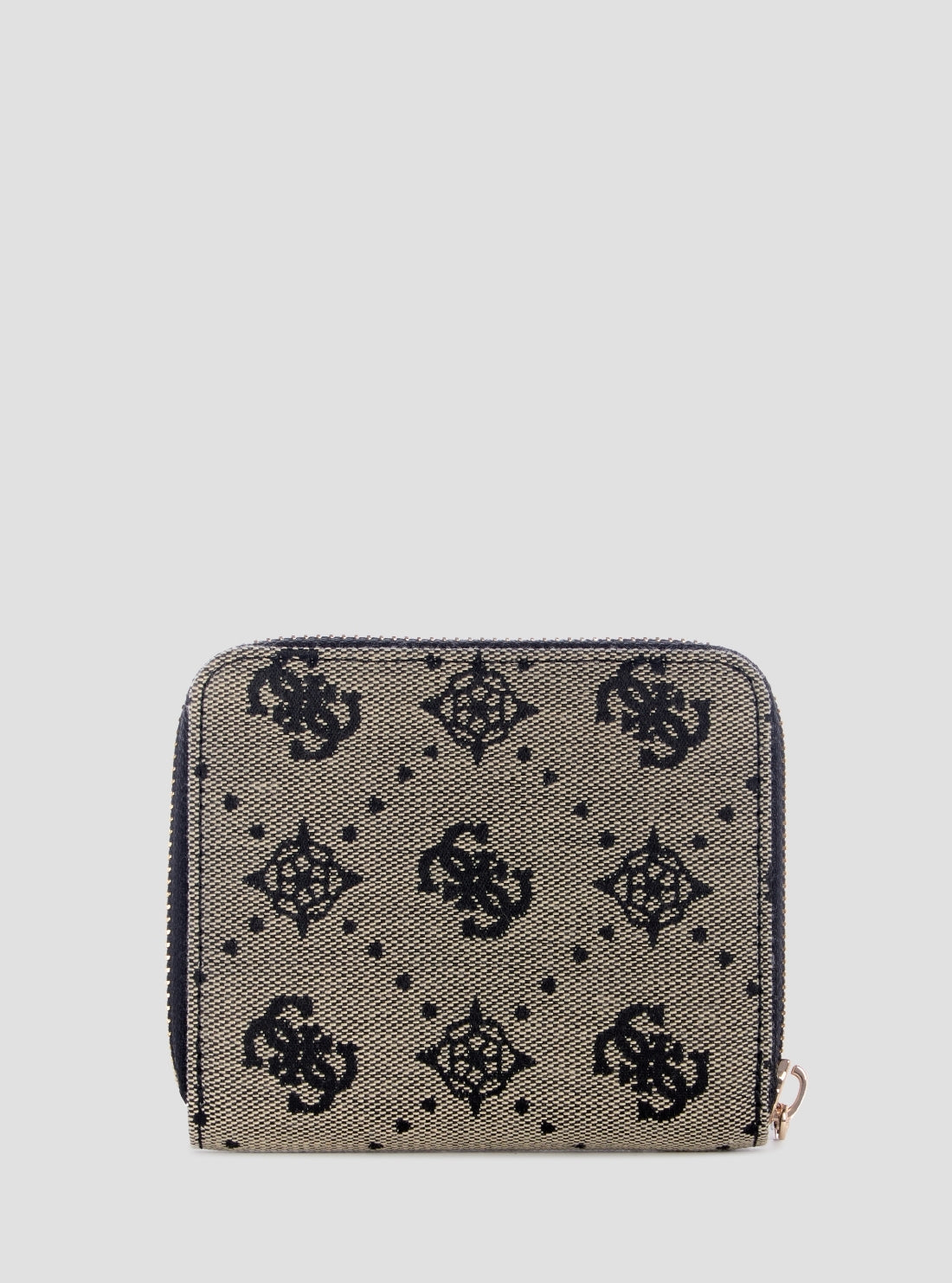 GUESS Womens Black Logo Melinda Small Zip Around Wallet JP9902137 Back View