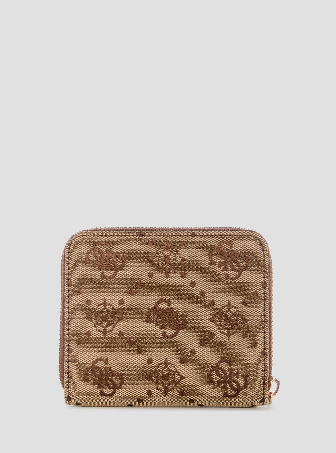GUESS Womens Brown Logo Melinda Small Zip Around Wallet JP9902137 Back View