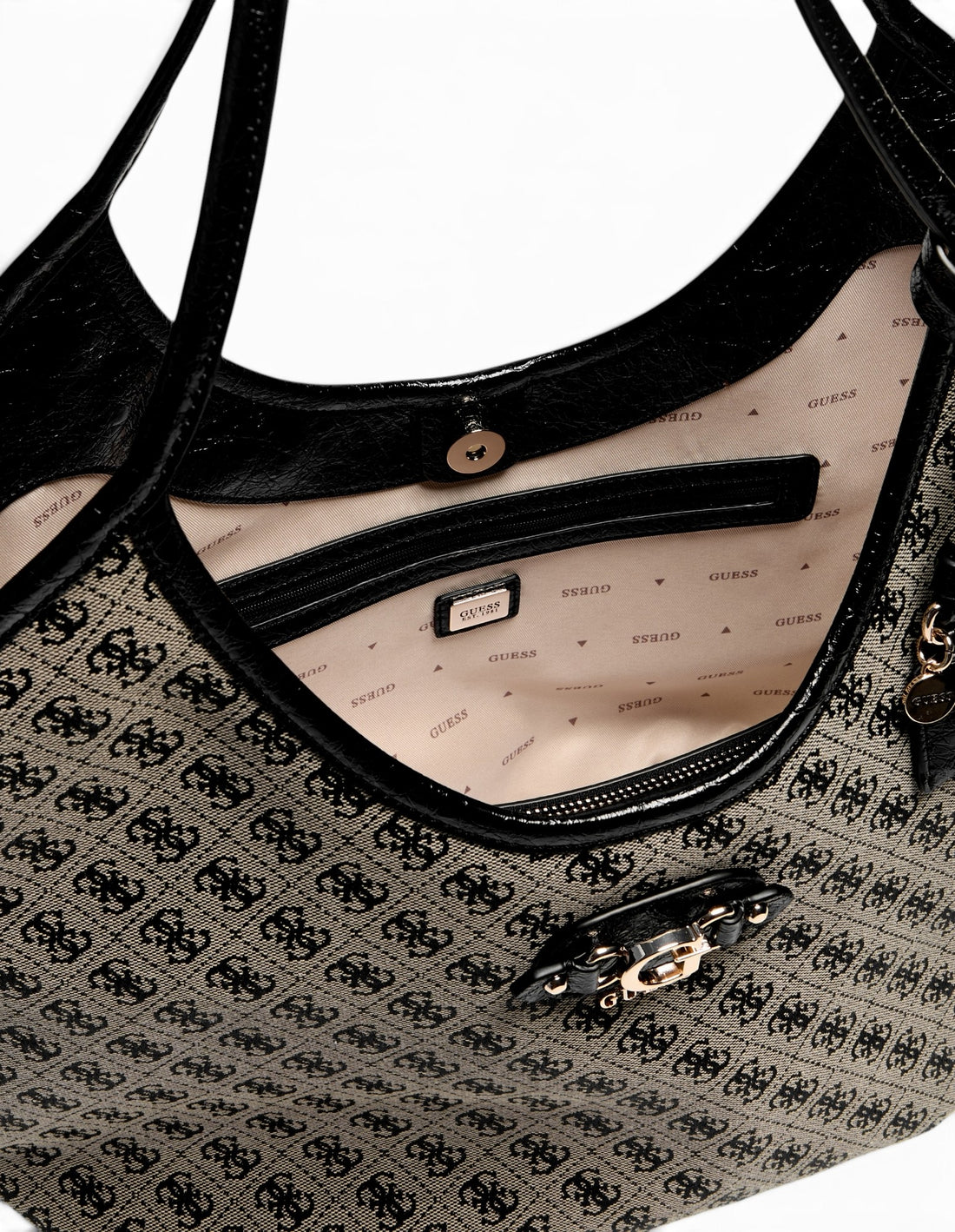 Black Logo Samantha Girlfriend Tote Bag