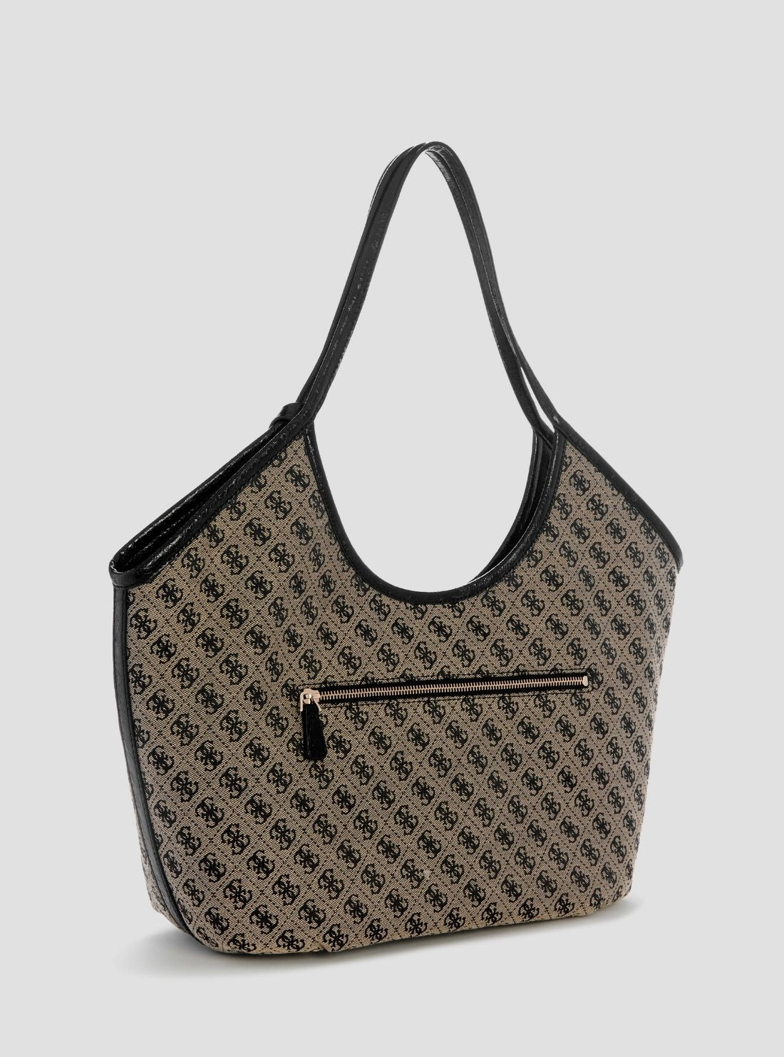 GUESS Womens Black Logo Samantha Girlfriend Tote Bag JT231323 Side View