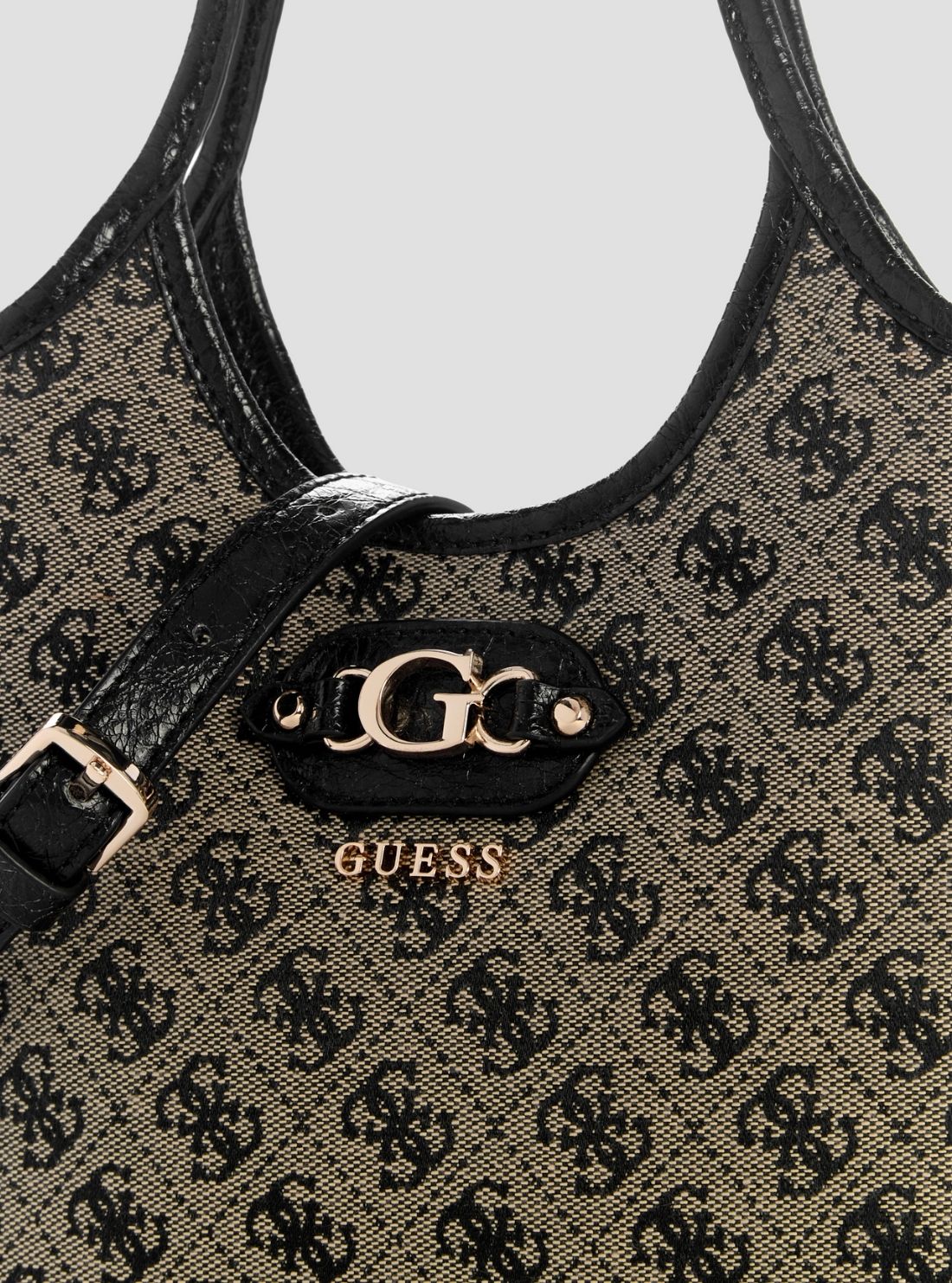 Black Logo Samantha Mini Tote Bag