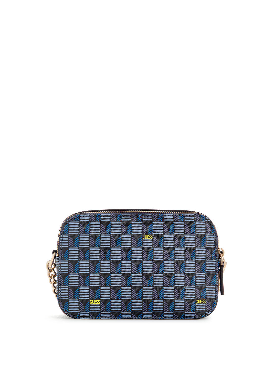 GUESS Blue Logo Vikky Camera Crossbody Bag back view