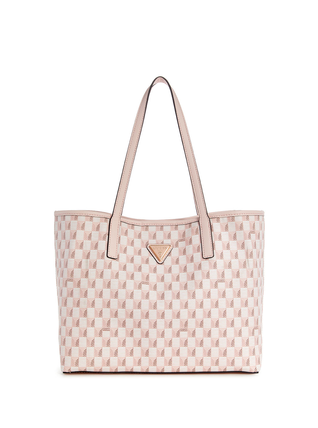 GUESS Pink Logo Vikky 2 In 1 Tote Bag front view