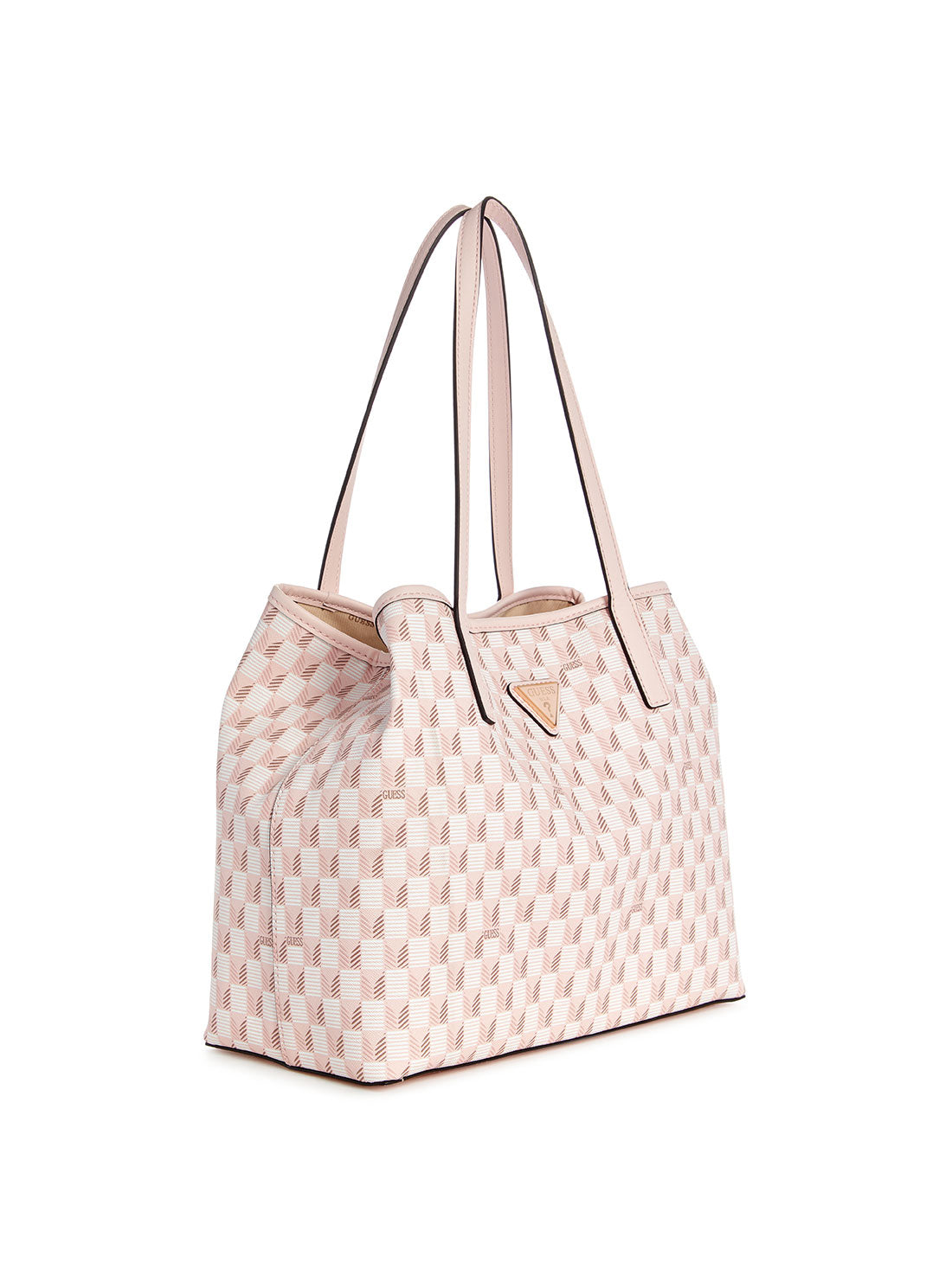GUESS Pink Logo Vikky 2 In 1 Tote Bag side view