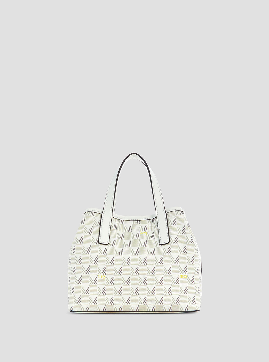 White Logo G Wave Mini Tote Bag