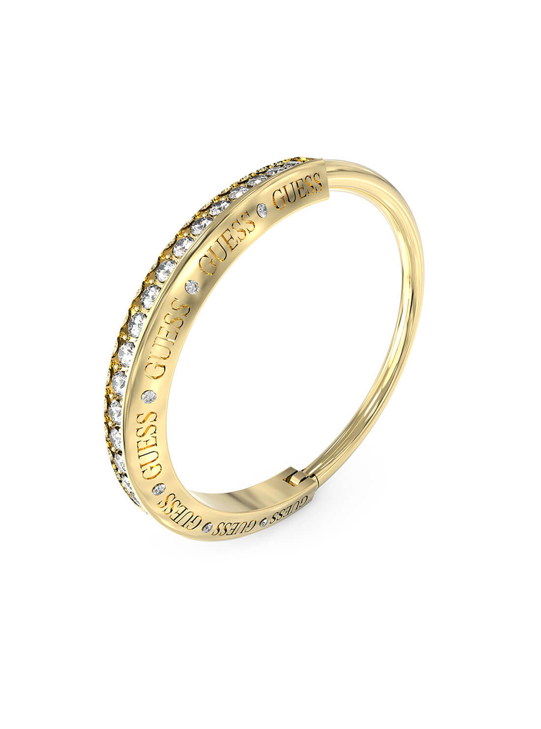 Gold Guess Bond Bracelet | GUESS Women's Jewellery | front view