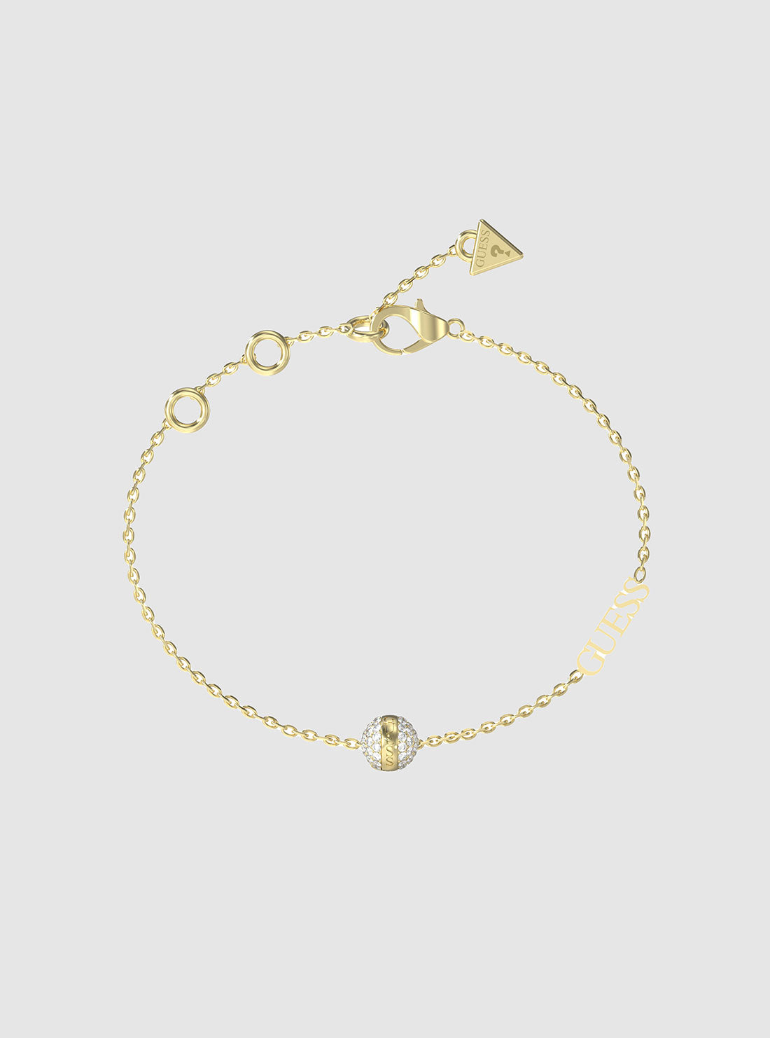 Gold Crystal Bead Bracelet