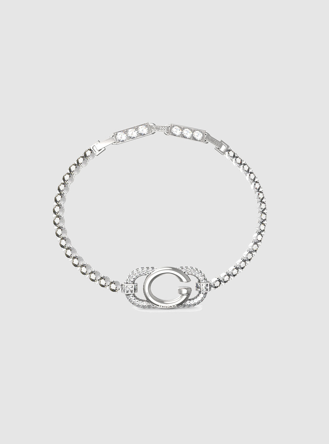 Silver G Logo Crystals Tennis Bracelet