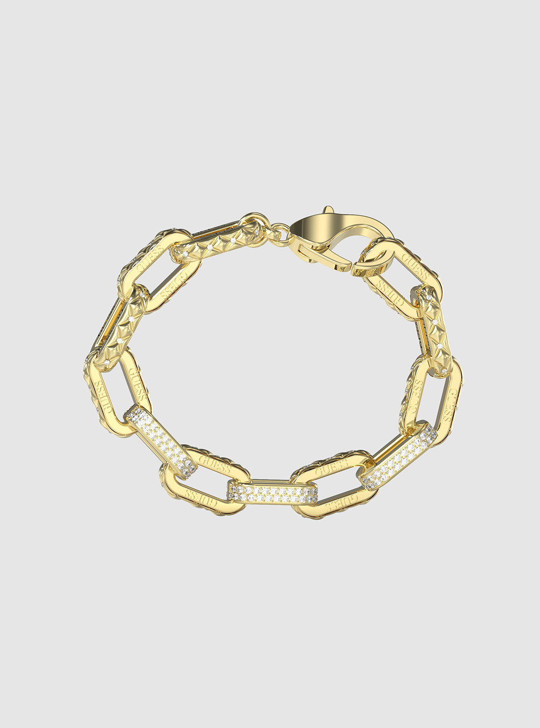 Gold Matelasse Pave Bracelet