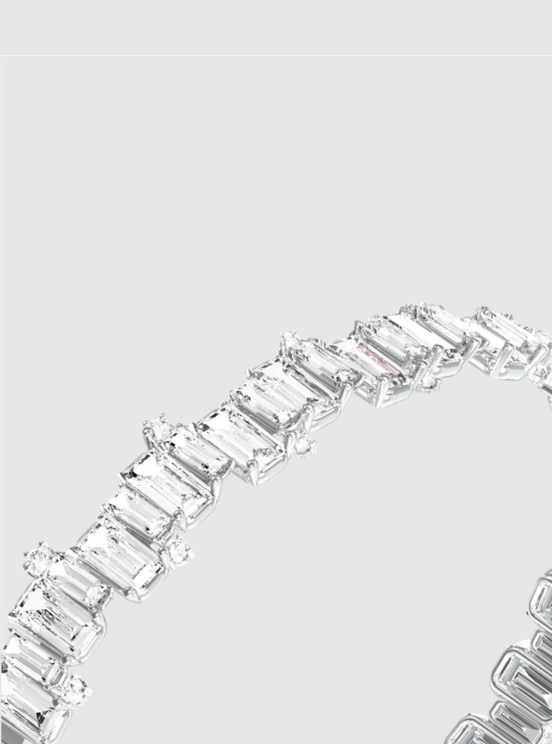 GUESS Accessories Silver Chandelier Bangle Bracelet JUBB05352JW Detail View