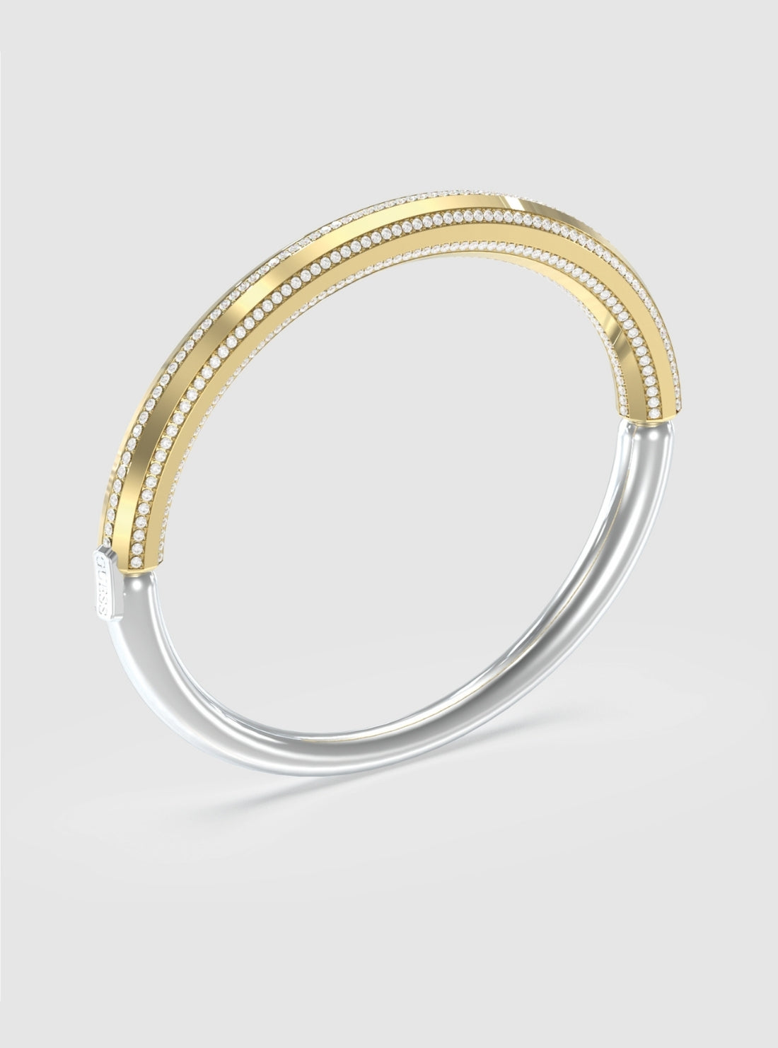 GUESS Accessories Multi Band Pavé Bangle JUBB05367JWYG Front View