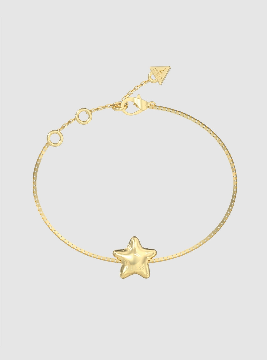 GUESS Accessories Gold Modern Star Bracelet JUBB05546JW Front View