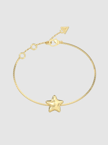 GUESS Accessories Gold Modern Star Bracelet JUBB05546JW Front View