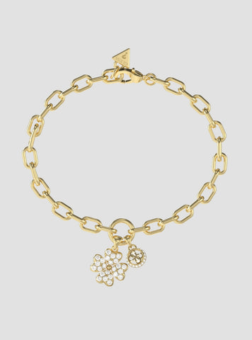 GUESS AccessoriesGold Lucky Charm Pavé Bracelet JUBB06044JWYGL Front View