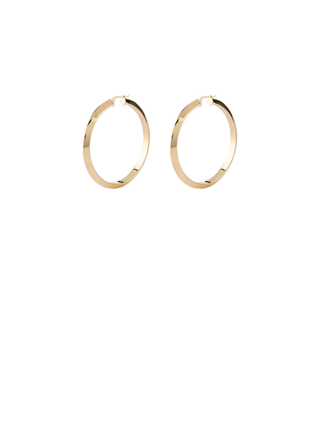 Gold I Did It Again Hoop Earrings | GUESS Women's Jewellery | front view