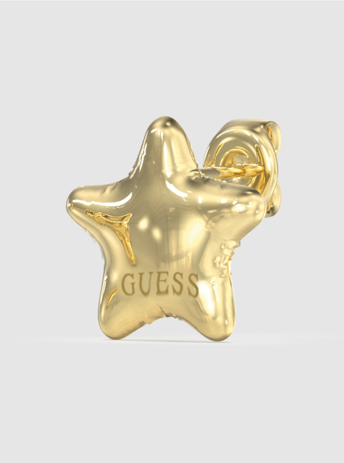 GUESS Accessories Gold Modern Star Stud Earrings JUBE05547JW Detail View