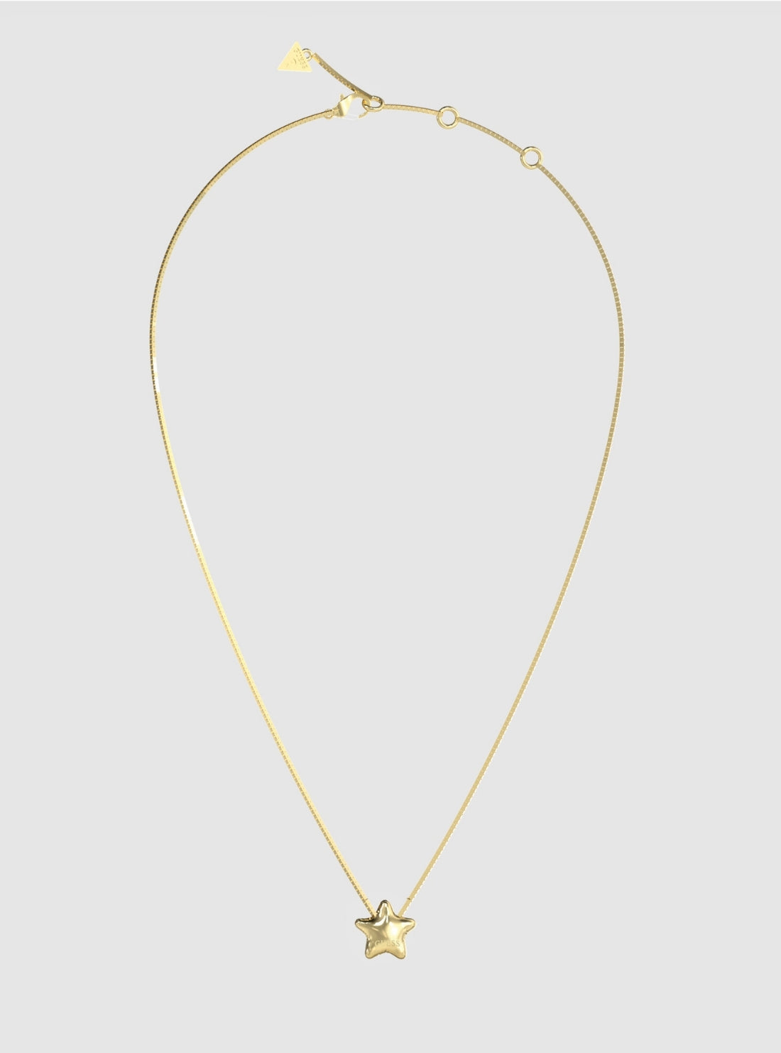 GUESS Accessories Gold Modern Star Necklace JUBN05545JW Front View