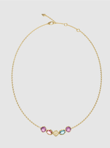 GUESS Accessories 4G Multi Crystal Necklace JUBN05569JW Front View